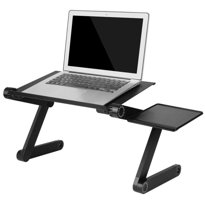 Jual Adjule Aluminum Laptop Desk Ergonomic Portable Tv Bed Lapdesk Kota Surabaya Kimi Tokopedia