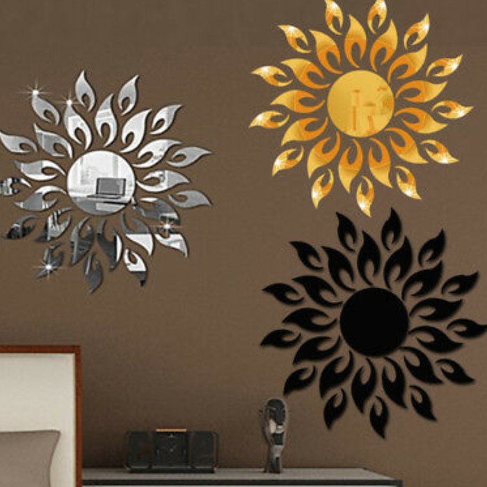 3D Mirror Muslim Removable Wall Stickers DIY Art Mural Home Decals Decoration US