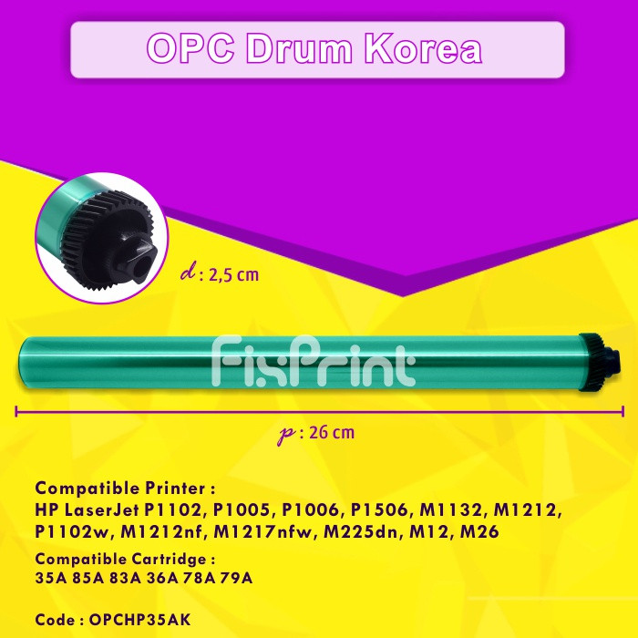 Jual OPC Drum Opti Cartridge HP 35A 85A 78A 36A 79A - Kota