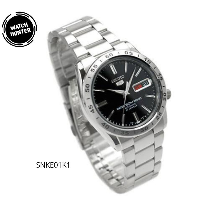 seiko 5 automatic black watch snke01k1