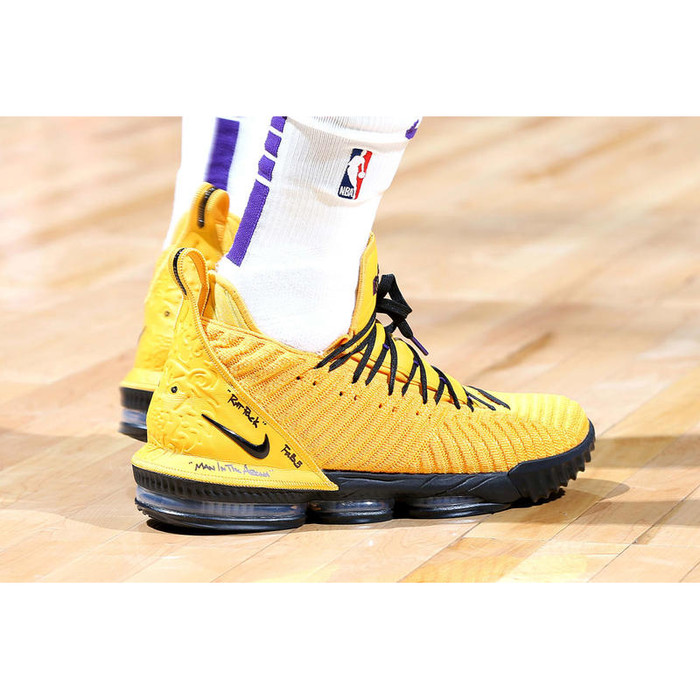 lebron 16 yellow black