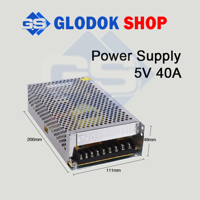 Jual POWER SUPPLY / PSU / 5V 40A / RUNNING TEXT - Jakarta