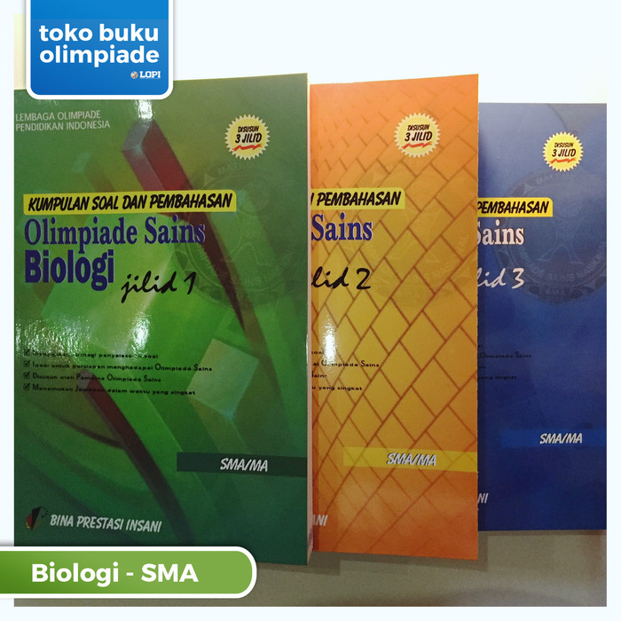 Jual Paket Kumpulan Soal Pembahasan Olimpiade Biologi Sma Jilid 1 2 3 Jakarta Timur Buku Olimpiade Lopi Tokopedia