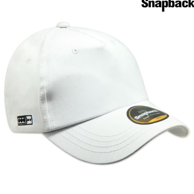 Jual Snapback Topi  Baseball Polos  Custom White Orange 