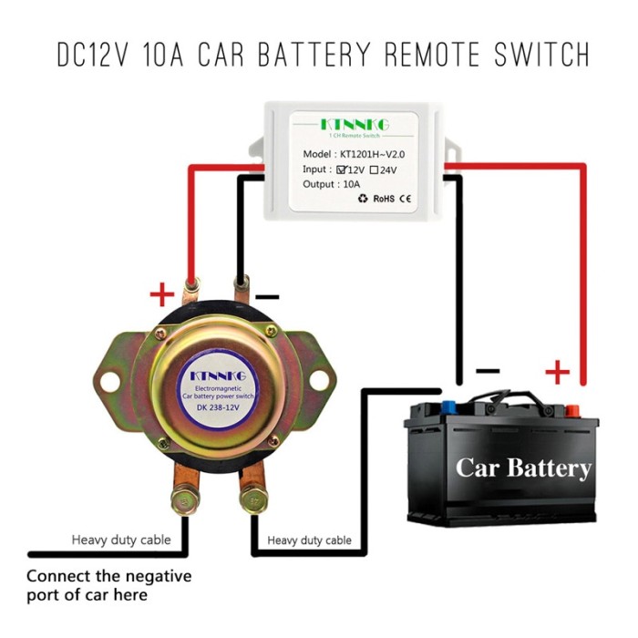 Jual Import Car Battery Switch Wireless Remote Control Disconnect 24v Jakarta Barat Richard Market Tokopedia