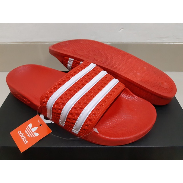 adidas adilette slides red
