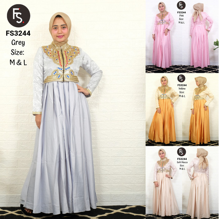 Jual Gamis Pesta Elegant Jaguar Payet Dan Velvet Gamis Dian Pelangi Jakarta Selatan Gaun Pesta Muslimah Tokopedia