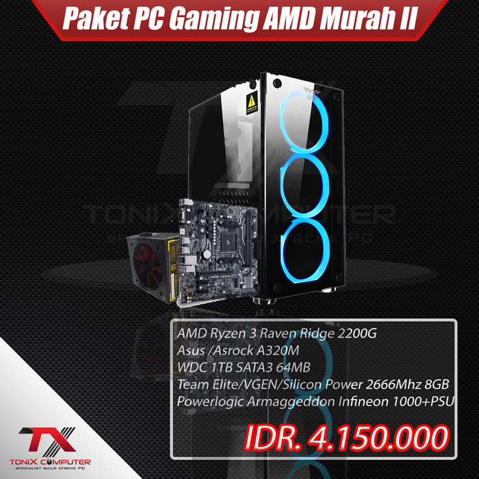 harga komputer gaming Jual Paket PC Gaming AMD Murah II Jakarta Pusat Tonix 