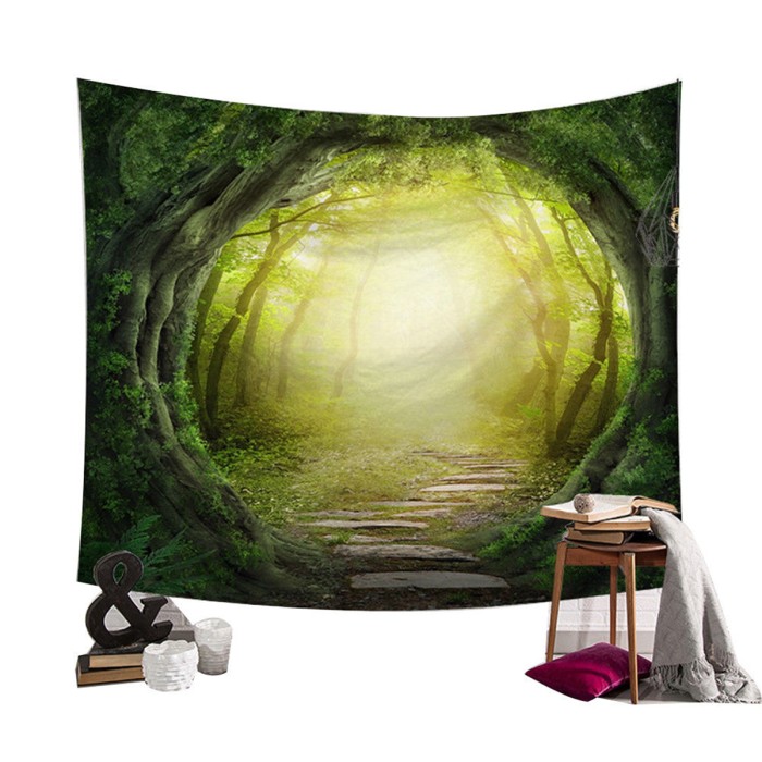 Jual New Fairy Forest Hanging Wall Tapestry Bohemian Hippie Throw Jakarta Barat Upstart Tokopedia