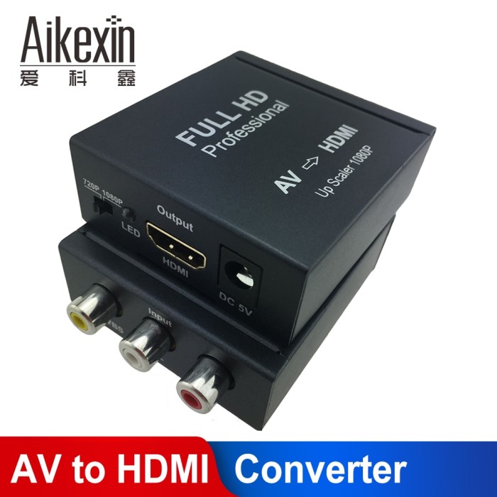 1080P HDMI to AV Convert Cable Male to 3RCA Composite Female Adapter Cord BF#