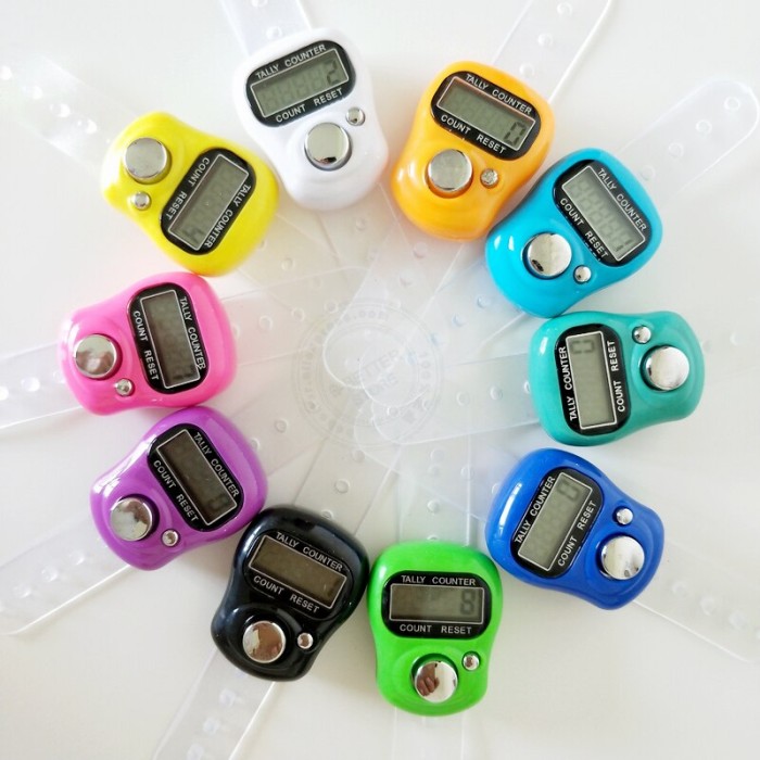 Ovovo Tally Counter Mini LCD Electronic Digital Display Finger Hand Tally Data Counter Tally Tracker
