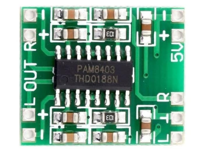 5X PAM8403 Mini 2 Channel Stereo 3W Class D Audio Power Amplifier Module Board