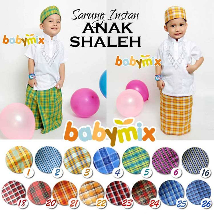 Jual SARKOCI PAKET SARUNG KOKO PECI INSTAN ANAK BABYMIX