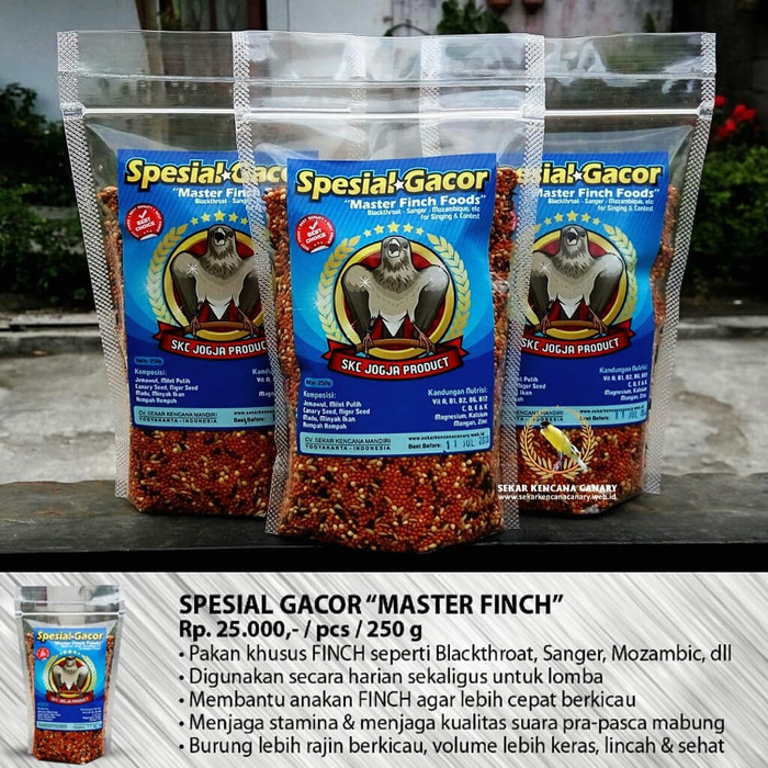 Jual Pakan Blackthroat Sanger Mozambik Skc Camport Master Finch