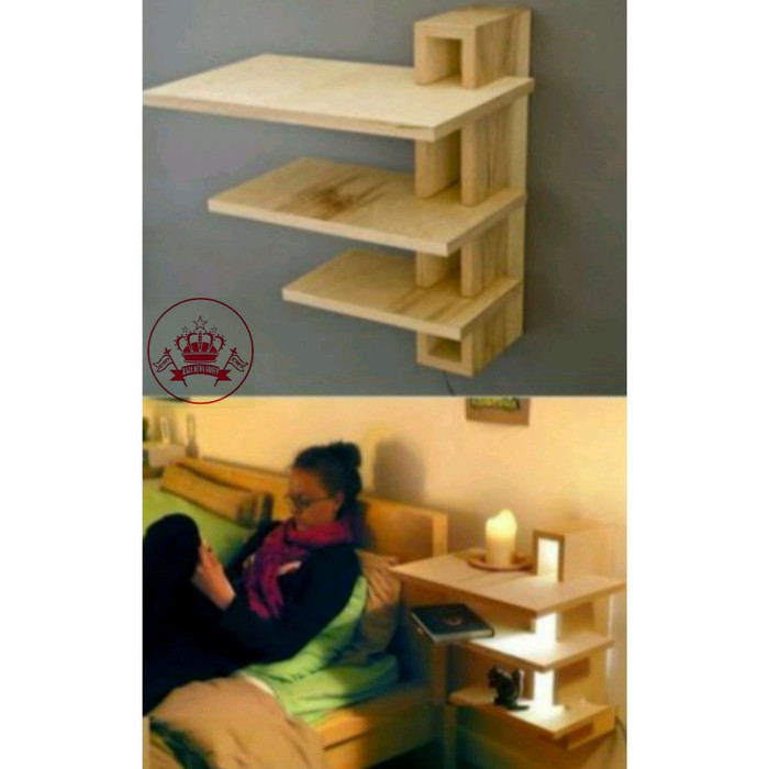 Jual RAK HIASAN DINDING KAYU LAMPU KAMAR TIDUR - Kab ...