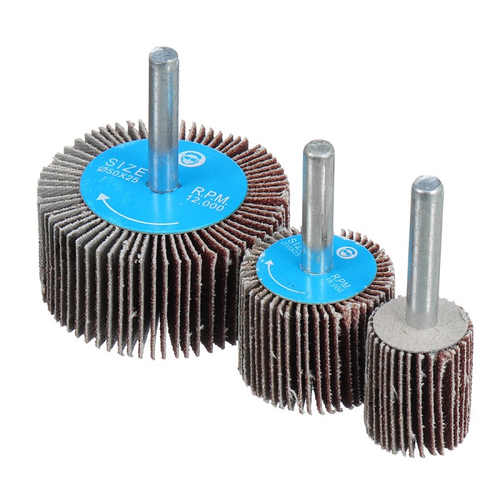 30mm Dia Polishing Sanding Sandpaper Buffing Flap Wheel Disc 80 Grit for Rotary