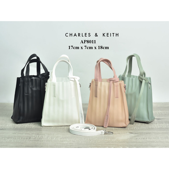 translucent tote bag charles and keith