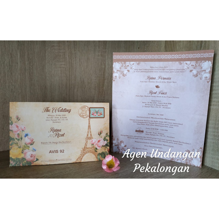 Jual Blangko Undangan Terbaru Seri Avis 92 Harga Murah Kota Pekalongan Agen Undangan Tokopedia