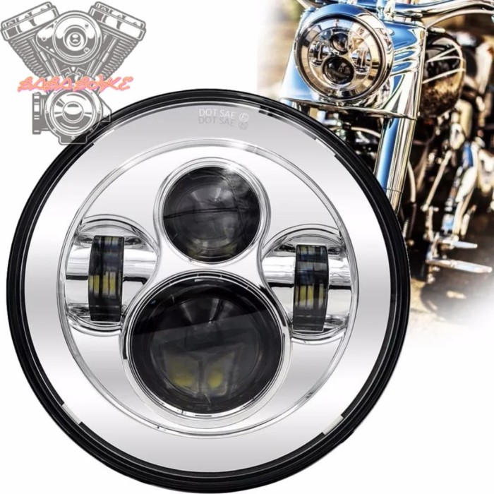 Foto Produk Daymaker 7 inch Chrome Harley dan Rubicon dari Baba Bike