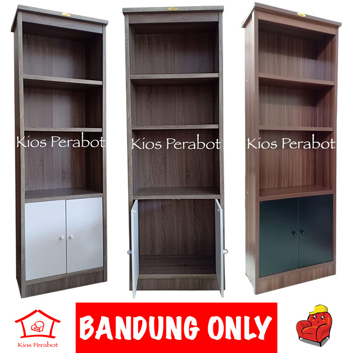 Jual Rak  buku  Romaro  2 pintu lemari  buku  minimalis serba 