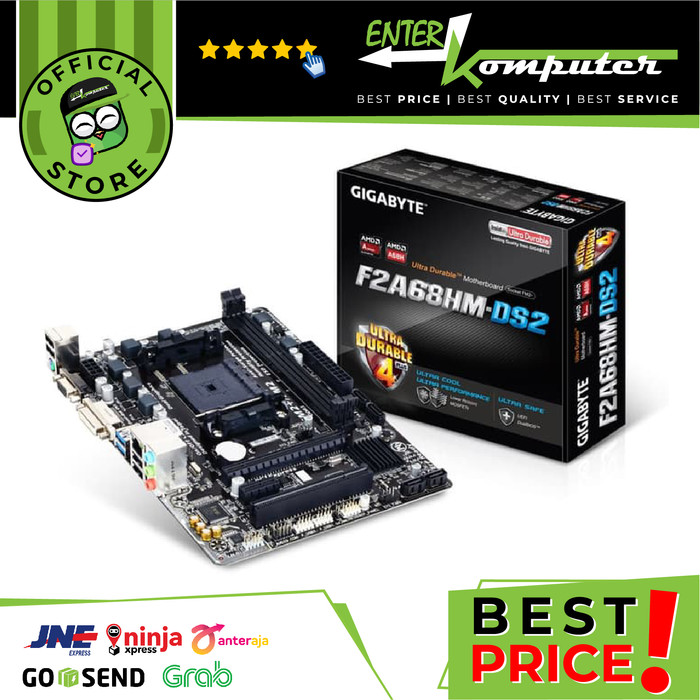 Gigabyte GA-F2A68HM-DS2 (AMD A68, 2xDDR3, VGA, 2PCI-E) - Enterkomputer Jual  Beli Online Komputer, Rakit PC, Termurah & Terlengkap