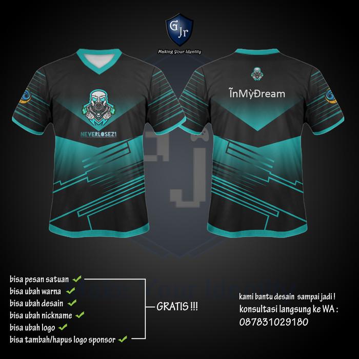 custom jersey gaming