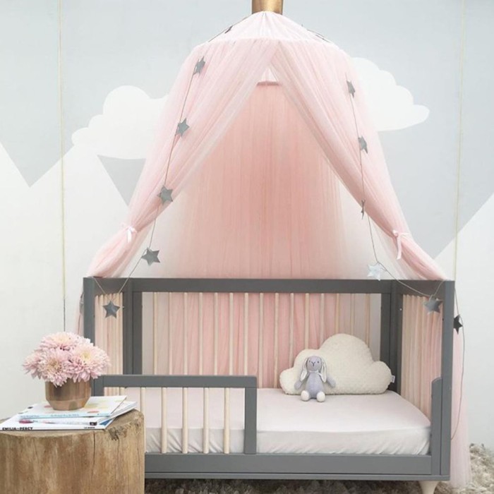 Jual Kids Room Bedding Round Bed Mosquito Net Bed Cover Hung Dome Bed Kab Bogor Boss Jam Murah Tokopedia