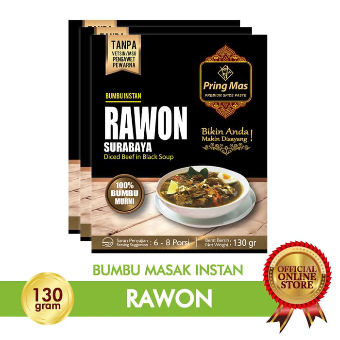 Jual Bumbu Masak Rawon Pring Mas 6-8 porsi - Kota Surabaya - Bumbu Pring Mas | Tokopedia