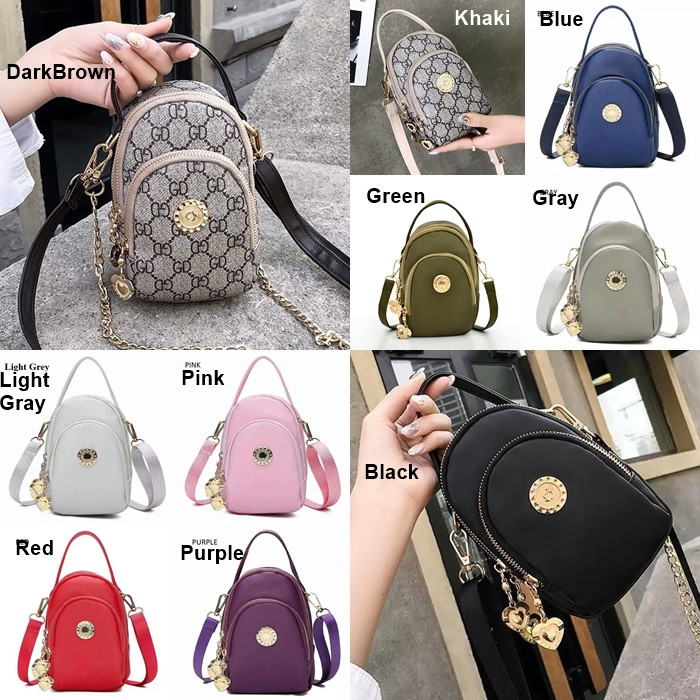 Jual MINI SLING BAG T1319 TAS SELEMPANG WANITA KECIL MUNGIL 2 TALI