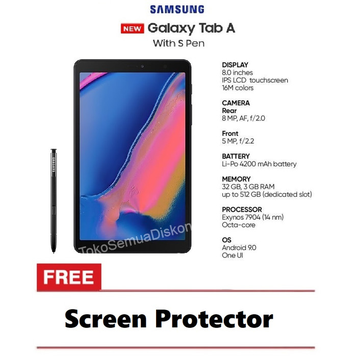 Jual Samsung Galaxy Tab A 8.0 2019 S-Pen P205 3/32GB