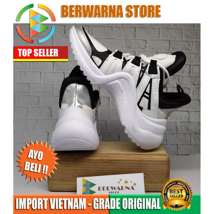 Jual LV  archlight HITAM SNEAKER  KEREN Sepatu  casual 