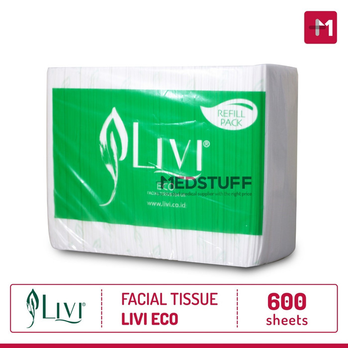 Jual Tissue Facial LIVI ECO Refill 600s Tissu Wajah Tisu Muka