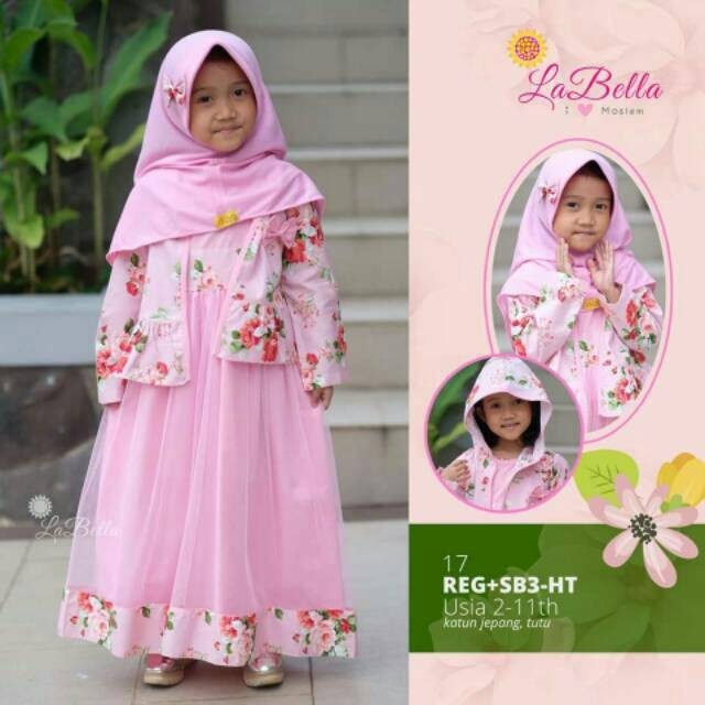 Jual Baju Muslim Gamis Anak Labella La Bella Murah Cantik Manis Kota Surabaya Savara Hijab Tokopedia