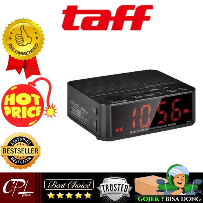 taffware bluetooth alarm clock