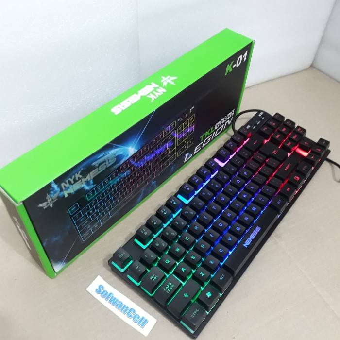 Jual GAMING KEYBOARD RGB TKL NYK K-01/K01 keyboard nyk k 01 RGB LEGION ...