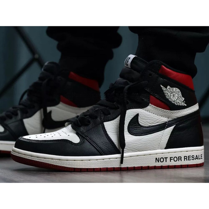 Jual SEPATU  BASKET JORDAN  1 NOT FOR RESALE RED PREMIUM ORI  