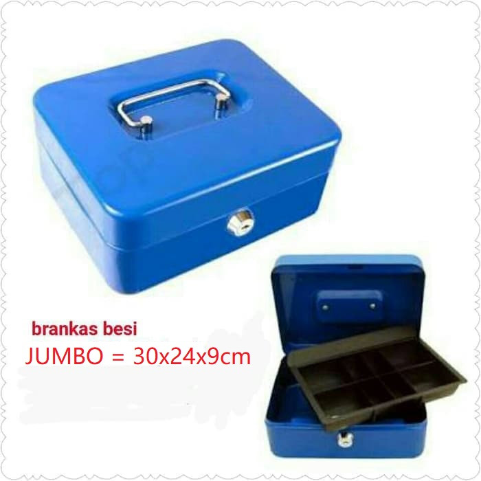 Jual Brankas  30cm Kotak  Uang Cash Box mini perhiasan 