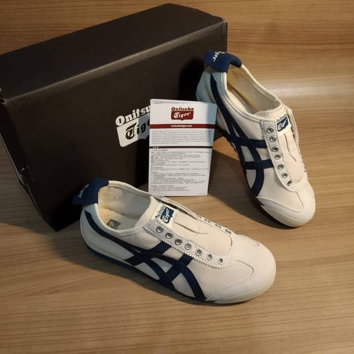 onitsuka tiger cream navy