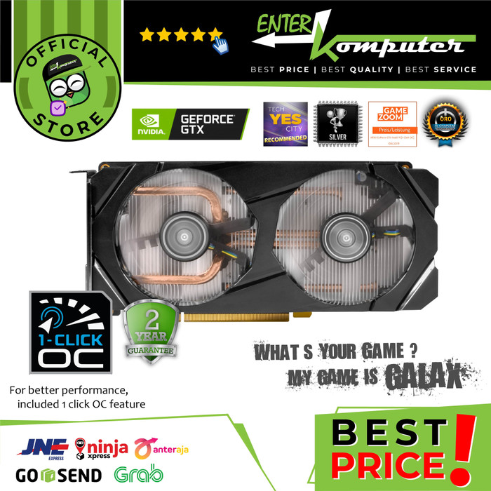 GALAX GeForce GTX 1660 Ti 6GB GDDR6 (1-Click OC) - DUAL FAN - Garansi 3 ...