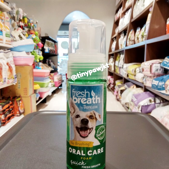 fresh breath foam for dogs