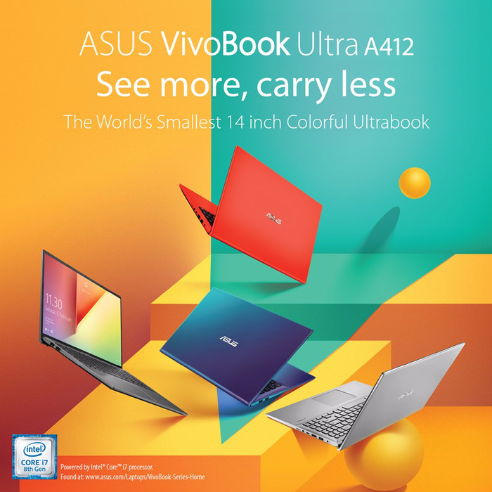 Jual ASUS VivoBook Ultra A412FA [i3-8145u/4GB/512GB/14"FHD