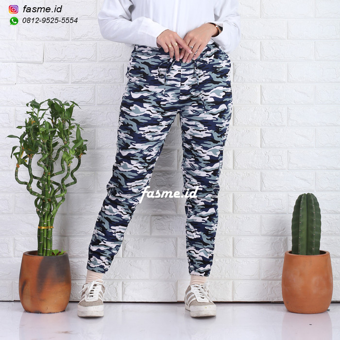 Jual Celana  jogger  joger pants  bahan strech loreng  army 