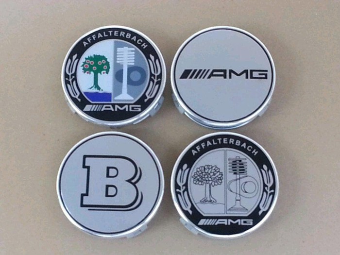2 MB MERCEDES BENZ DIESEL ENGINE EMBLEMS BADGES PAIR
