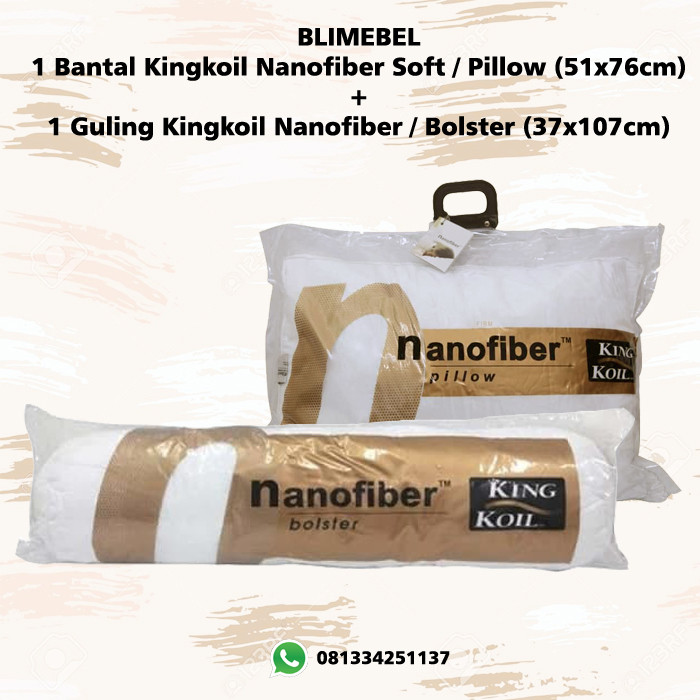  Jual  Bantal  King Koil Nanofiber Soft 51x76 Guling 