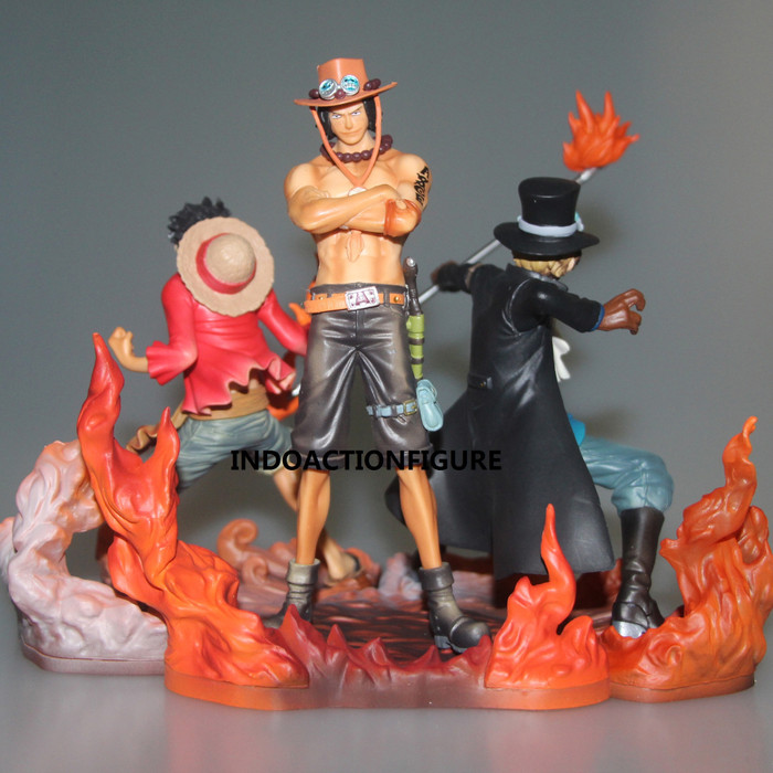 action figure luffy ace sabo