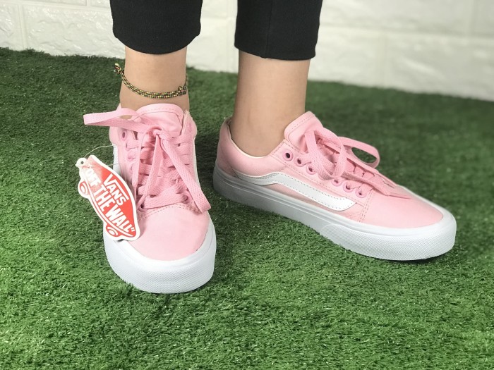 vans pink putih