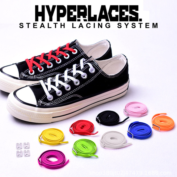 Jual HYPERLACES Tali Sepatu  Elastis  Karet  Praktis Model 