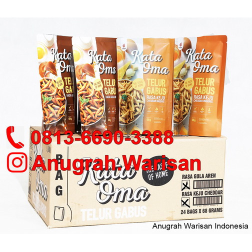 Jual Kata Oma Telur Gabus 1 Box 12 Keju + 12 Aren - Jakarta Selatan