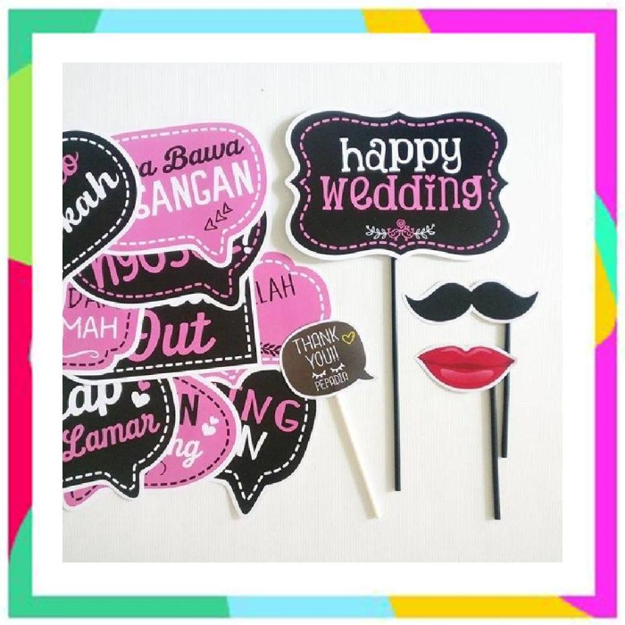 Gratis Unduh Gambar Jual Rd Wedding Sp Fun Props Properti Aksesoris Foto Photobooth Terbaru oleh Cikimm