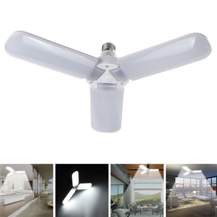 Jual E27 36w Foldable Led Ceiling Fan Light Bulb Night Lamp Jual E27 36w Foldable Led Ceiling Fan